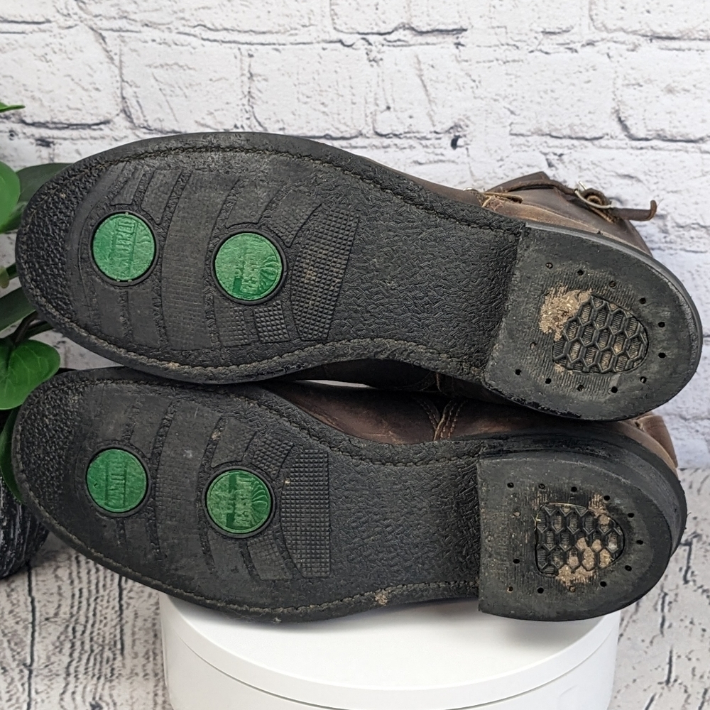 Frye Engineer 9.5M D full grain brown leather boots, USA made - Picture 13 of 15